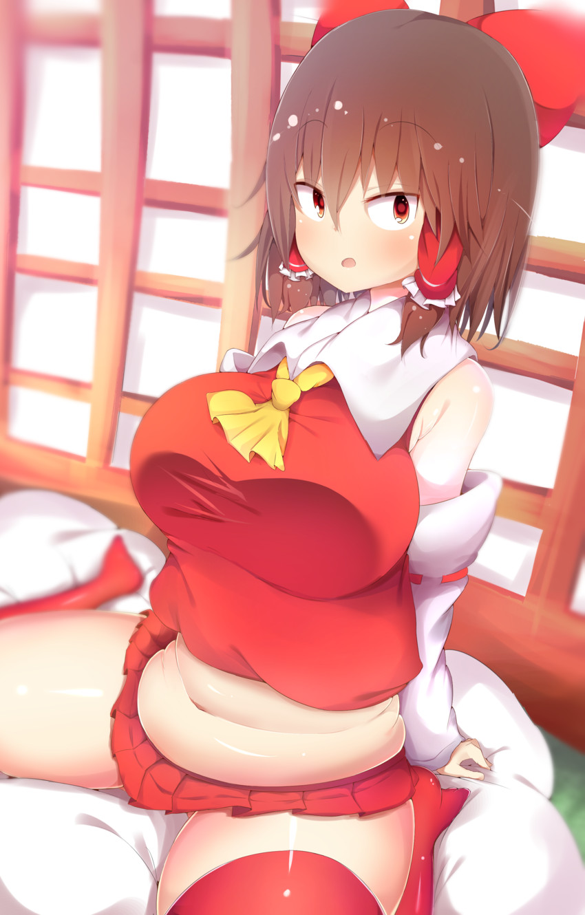 hakurei reimu and reu (touhou and 1 more) drawn by akabeco