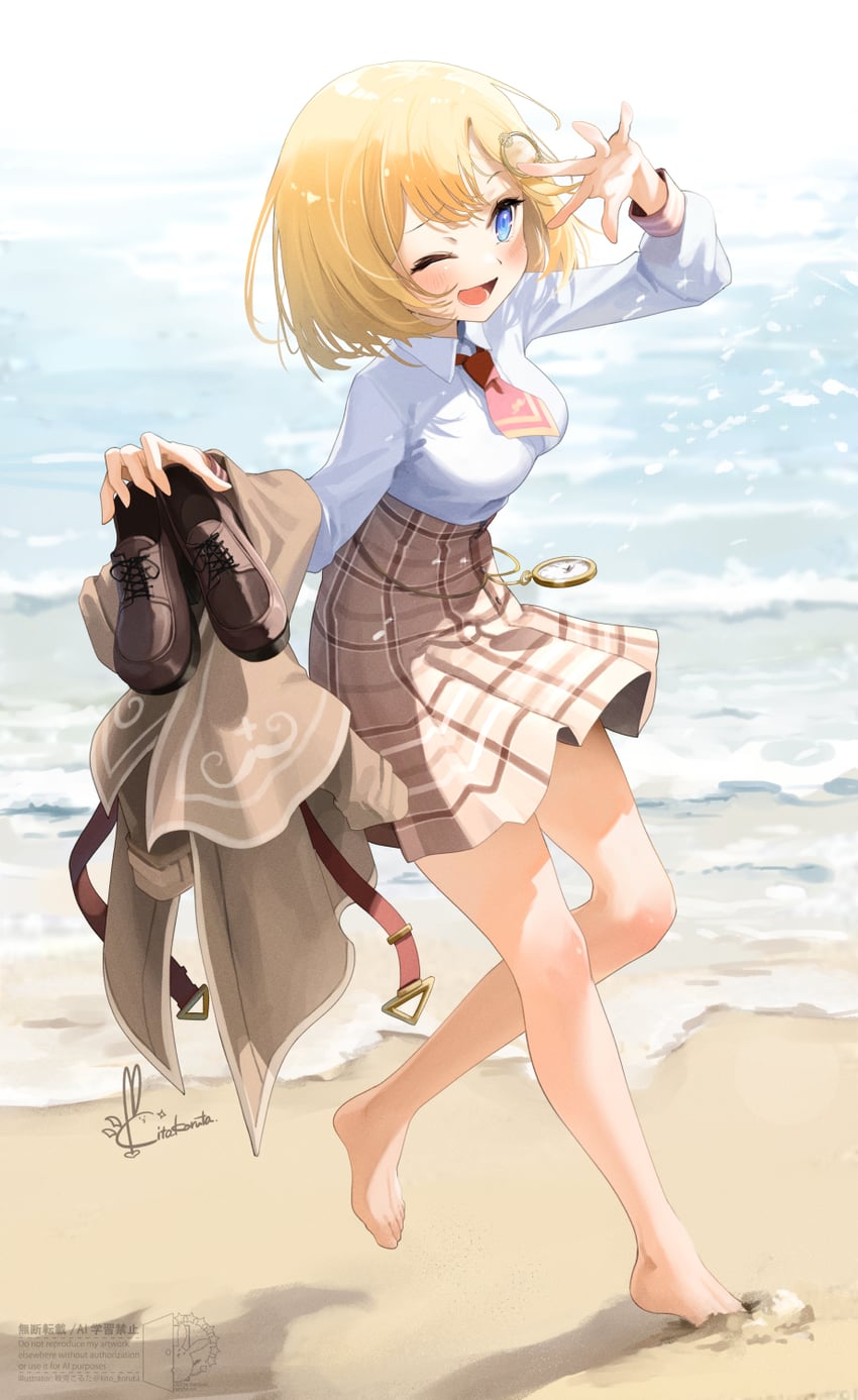 watson amelia (hololive and 1 more) drawn by kito_koruta
