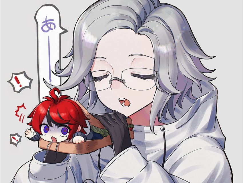 aotsuki eito and sumino takumi (the hundred line -last defense academy-) drawn by nomei
