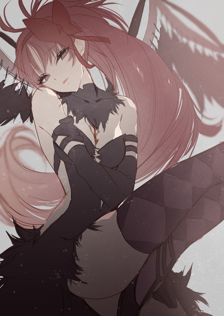 akemi homura, sakura kyoko, and akuma homura (mahou shoujo madoka magica and 1 more) drawn by misteor