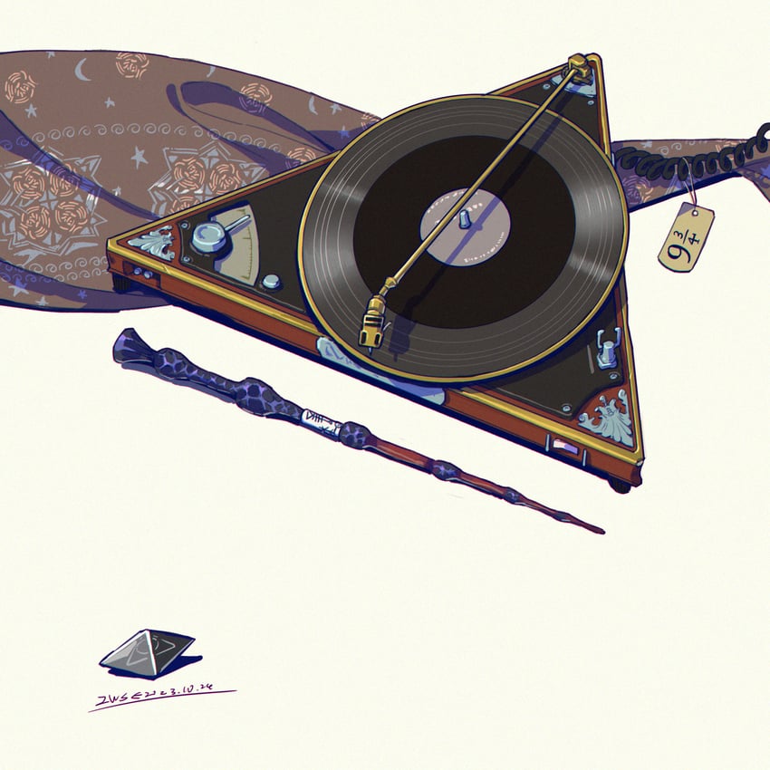 wizarding world and 2 more drawn by iwse_zhang
