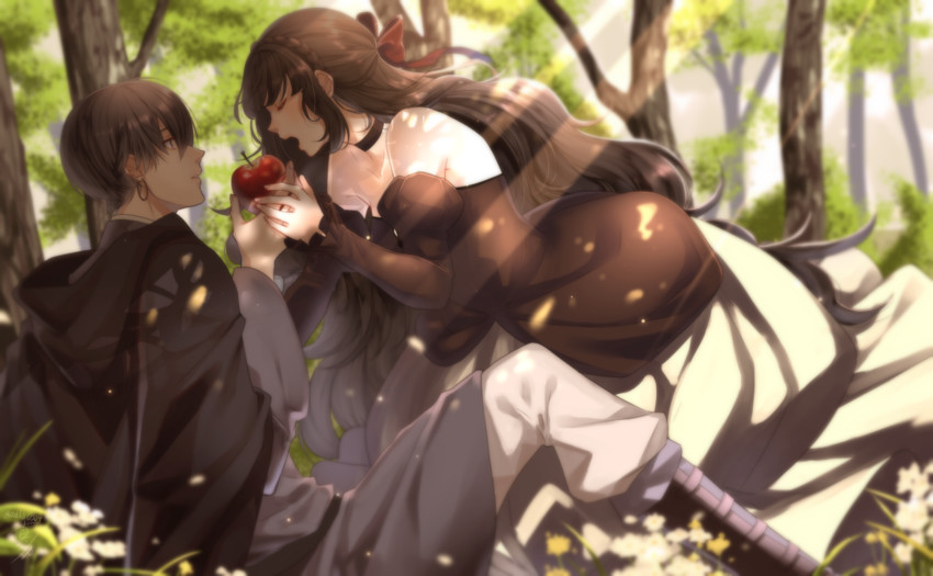 snow white (original and 1 more) drawn by kirari_maka
