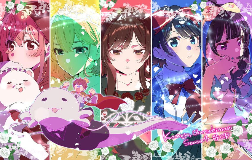 alice, little red riding hood, mizuhara chizuru, sarashina ruka, snow white, and 6 more (kanojo okarishimasu) drawn by hirayama_kanna