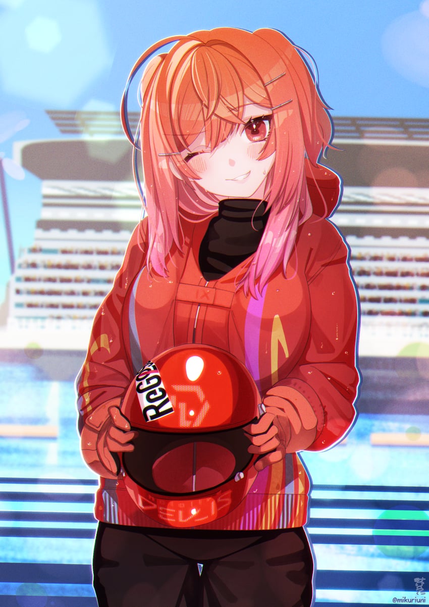 ichijou ririka (hololive and 1 more) drawn by unier