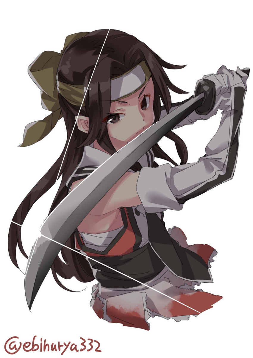 jintsuu and jintsuu kai ni (kantai collection) drawn by ebifurya