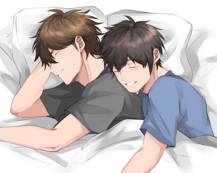 miyuki kazuya and sawamura eijun (ace of diamond) drawn by aiaipoponta0605
