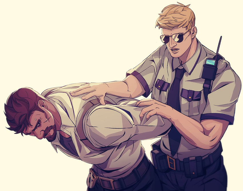 soldier: 76 and reaper (overwatch and 1 more) drawn by nez