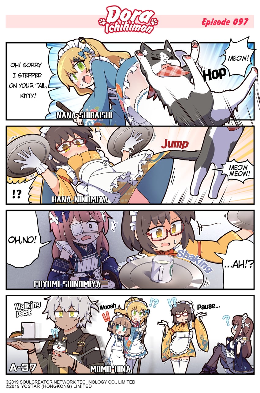 shinomiya fuyumi, ninomiya hana, a-37, shiraishi nana, and hina momo (mahjong soul) drawn by epiphone_(flet06)