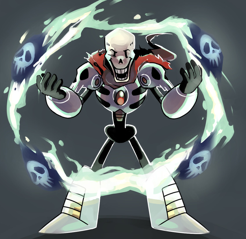 papyrus and skull man (undertale and 2 more) drawn by numbers_(pigpenandpaper)