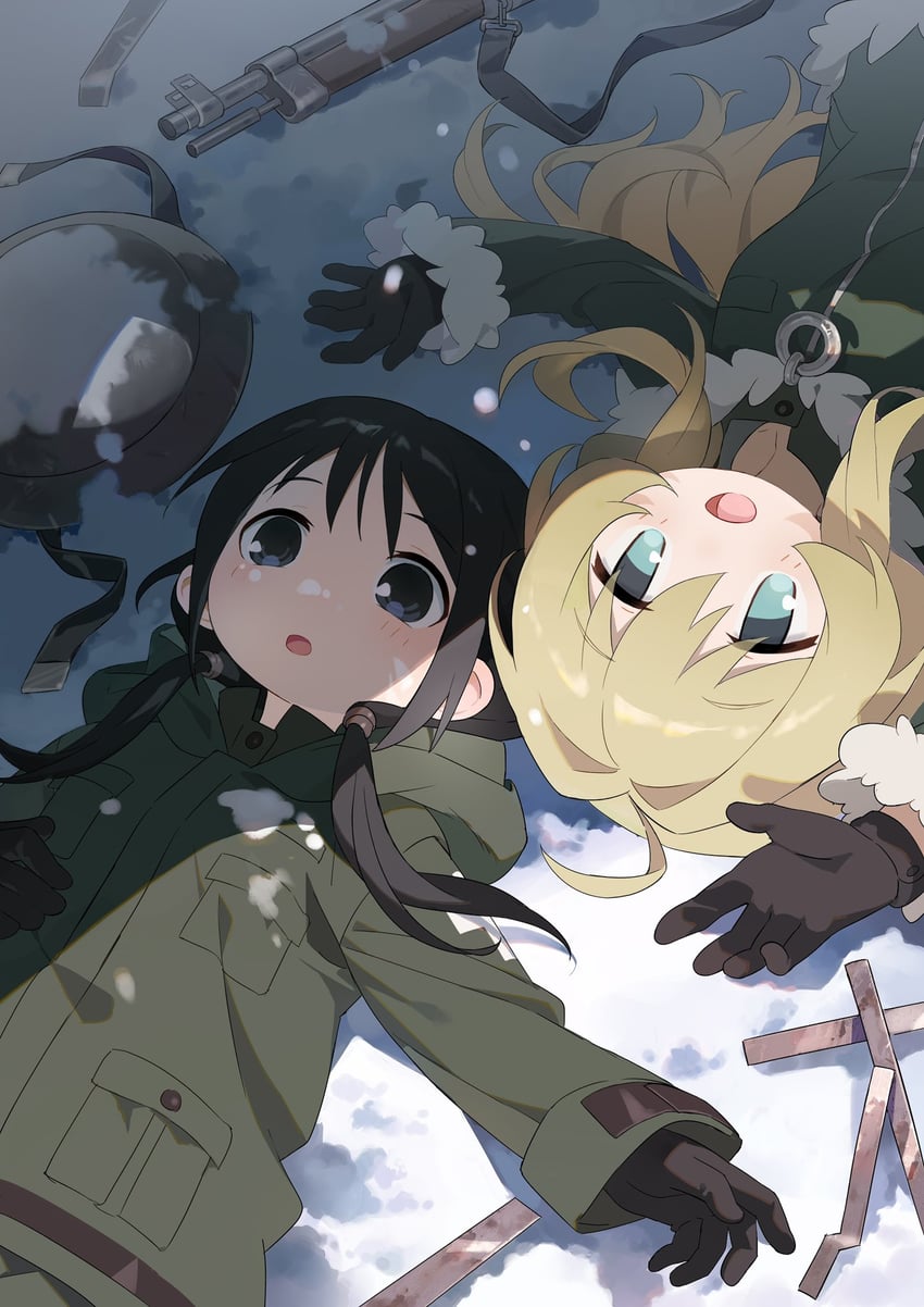 chito and yuuri (shoujo shuumatsu ryokou) drawn by kitto_ha