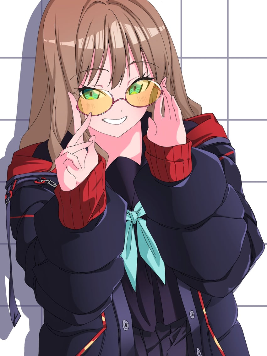 minami yume (gridman universe and 1 more) drawn by isme