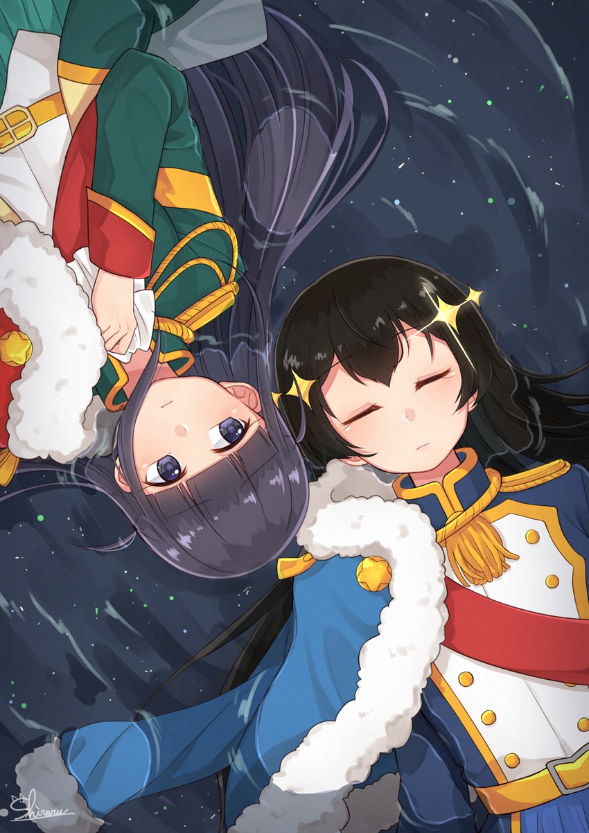 tsuyuzaki mahiru and kagura hikari (shoujo kageki revue starlight) drawn by shiro_namida