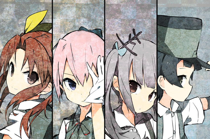 shiranui, kasumi, kagerou, and arare (kantai collection) drawn by ooyama_imo