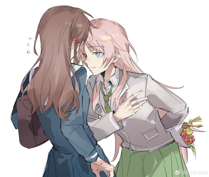 chihaya anon and nagasaki soyo (bang dream! and 1 more) drawn by shiba257
