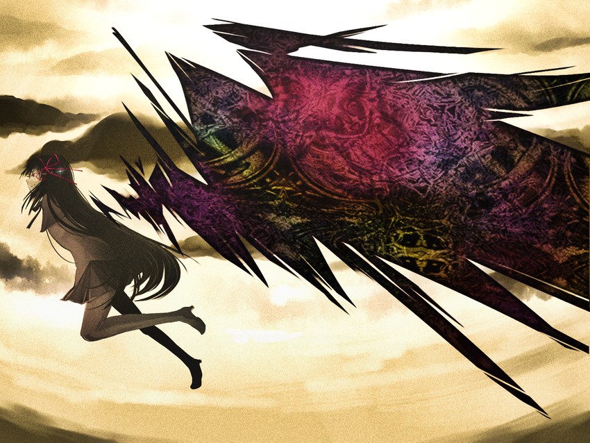 akemi homura (mahou shoujo madoka magica) drawn by yuha_(yh-krm)