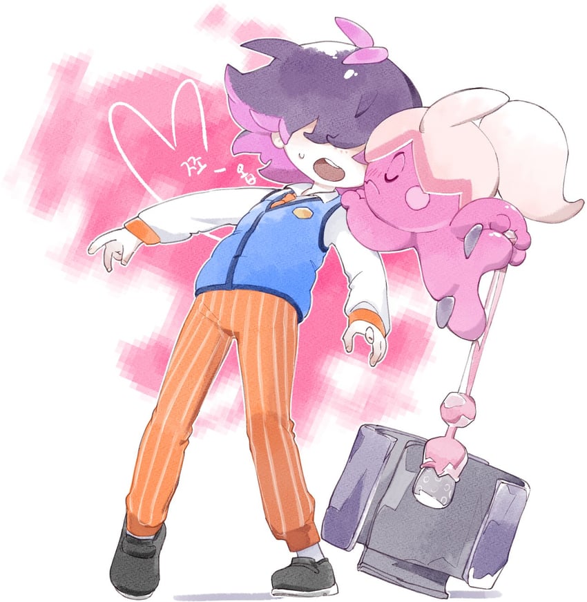 dot and tinkatuff (pokemon and 1 more) drawn by hmtsdth