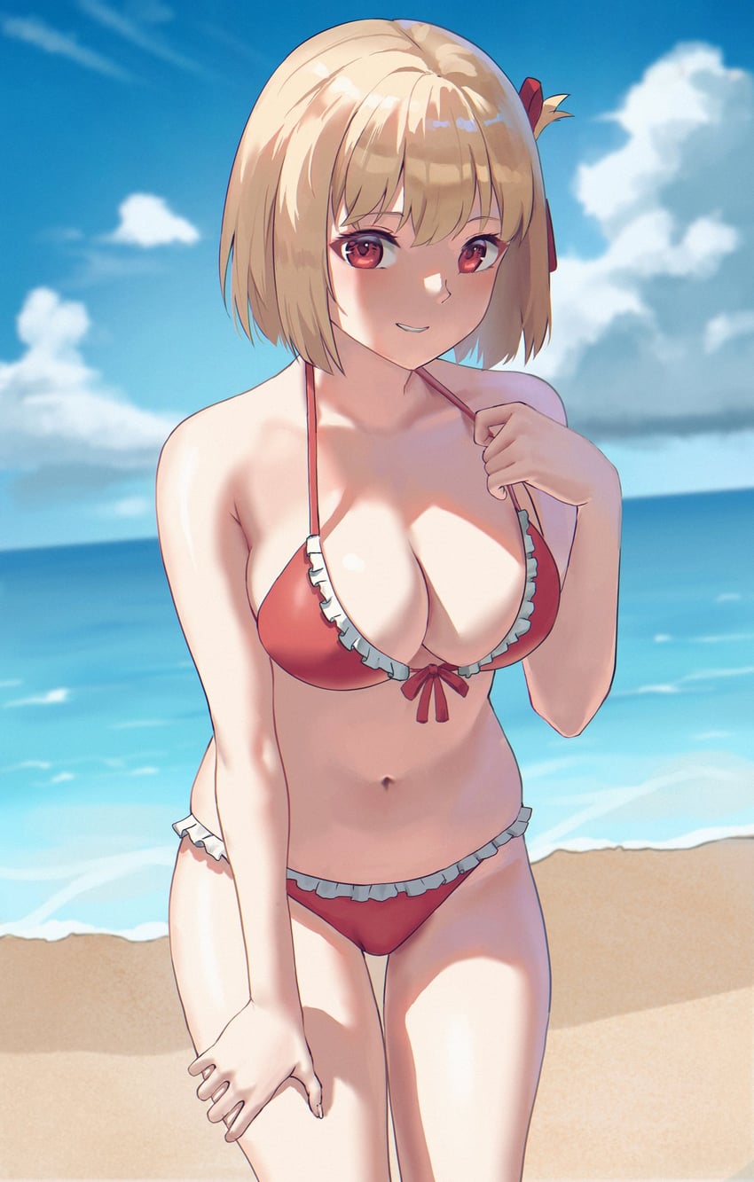 nishikigi chisato (lycoris recoil) drawn by anteiru