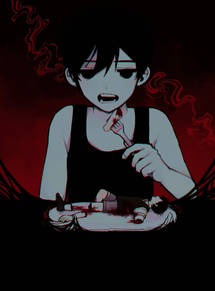 sunny and omori (omori) drawn by omo_taru