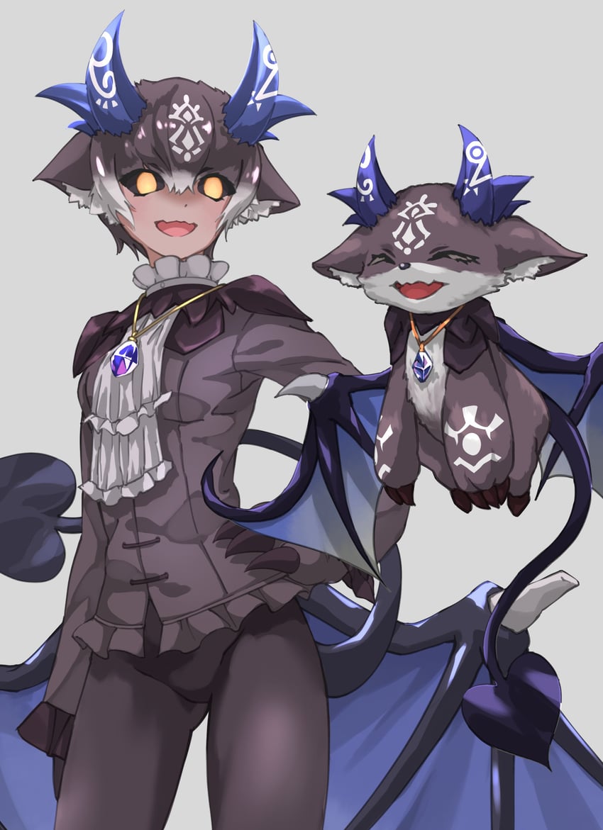 debidebi debiru and debiru-sama (nijisanji and 1 more) drawn by tanabe_(fueisei)