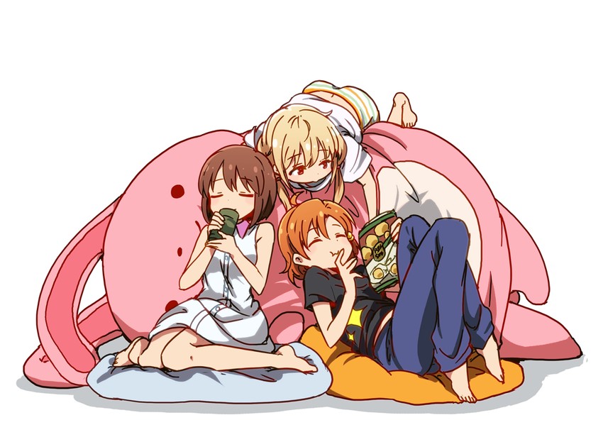 futaba anzu, hagiwara yukiho, and yabuki kana (idolmaster and 2 more) drawn by kidachi