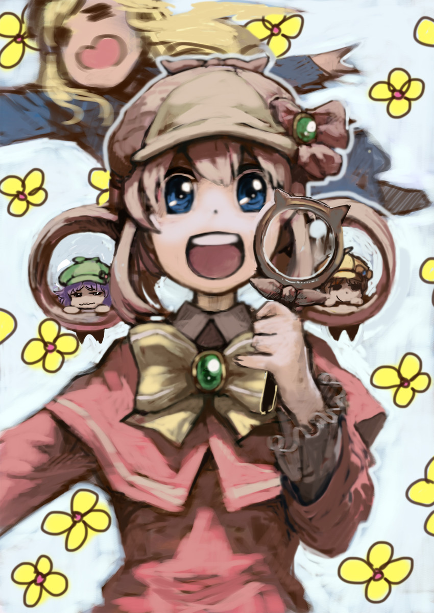 sherlock shellingford, hercule barton, cordelia glauca, and yuzurizaki nero (tantei opera milky holmes) drawn by takeyuki15