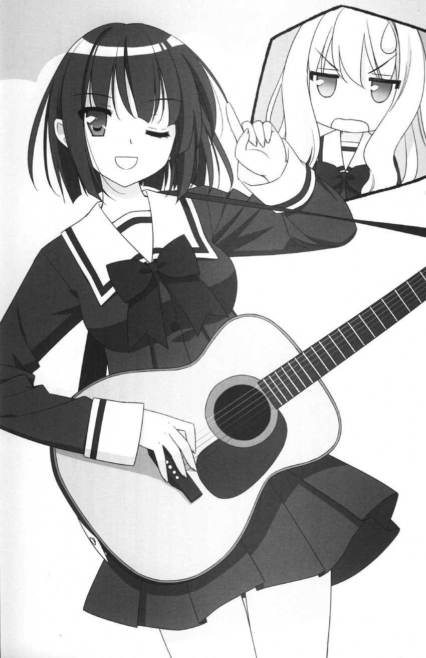 kawamura reo and sawaguchi mai (sono hanabira ni kuchizuke wo) drawn by kani_biimu