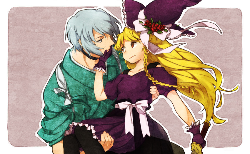 kirisame marisa and morichika rinnosuke (touhou) drawn by nanonin