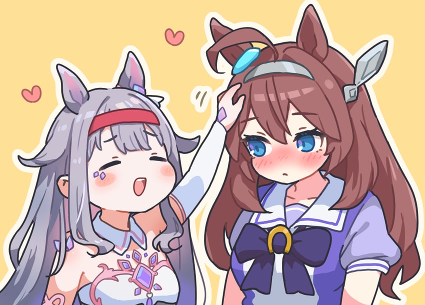 koseki bijou and mihono bourbon (hololive and 2 more) drawn by ogawagawagaw
