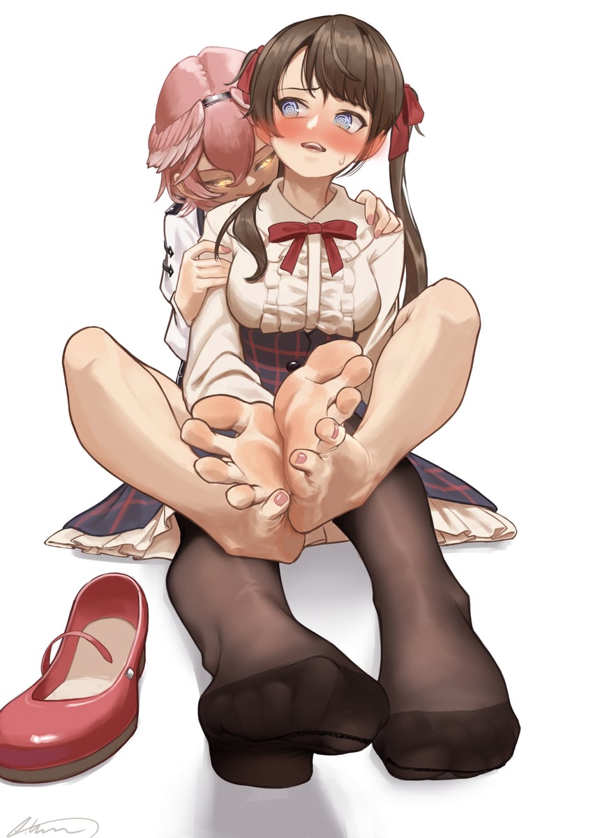oozora subaru and takane lui (hololive) drawn by aiharararara