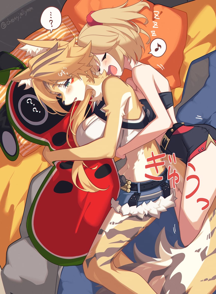 burnice white and pulchra fellini (zenless zone zero) drawn by miri_(cherryjelly)