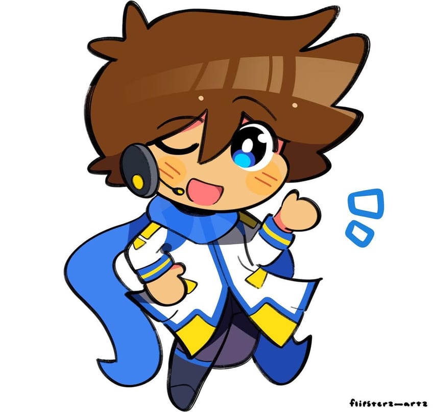 kaito and hero (vocaloid and 1 more) drawn by flipsterzartz