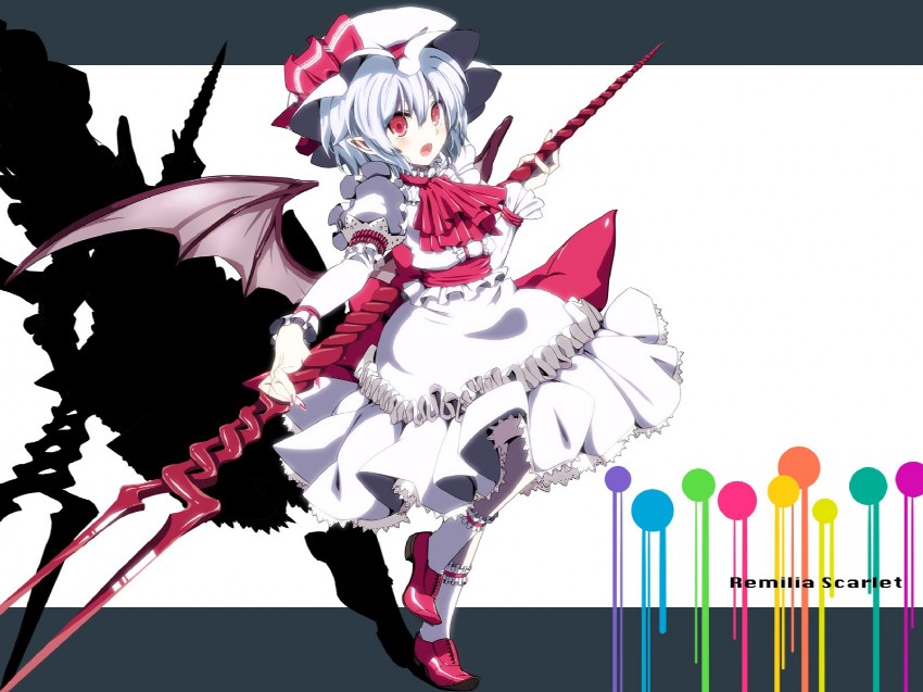 remilia scarlet (touhou and 1 more) drawn by satou_samu