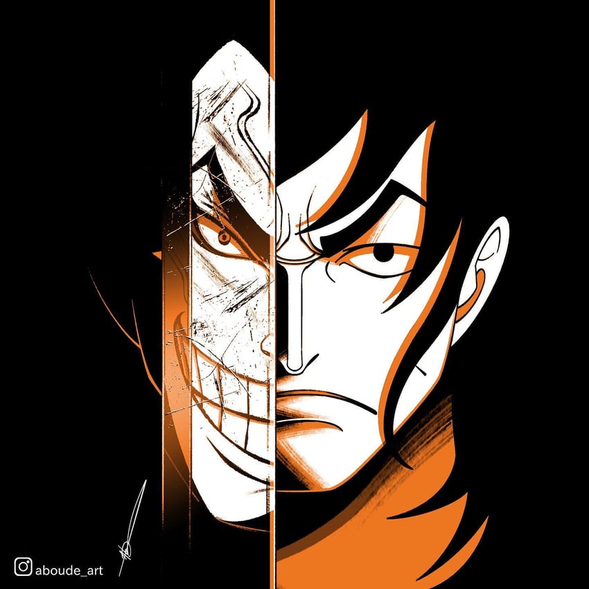 kouzuki momonosuke and kouzuki oden (one piece) drawn by aboude_art