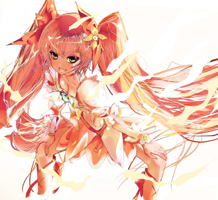 myoudouin itsuki and cure sunshine (precure and 1 more) drawn by rab6
