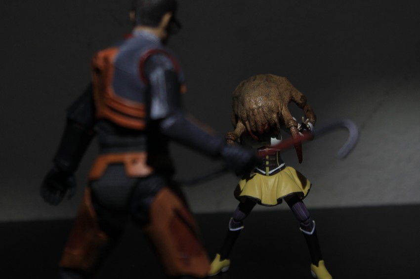 tomoe mami and gordon freeman (mahou shoujo madoka magica and 2 more) drawn by moonshine_animations