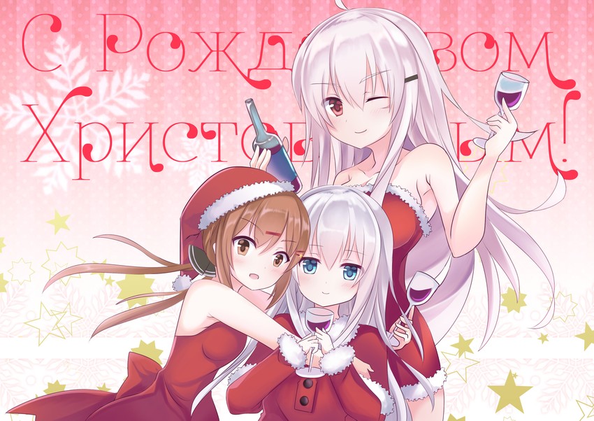 hibiki, verniy, gangut, and tashkent (kantai collection) drawn by fathom