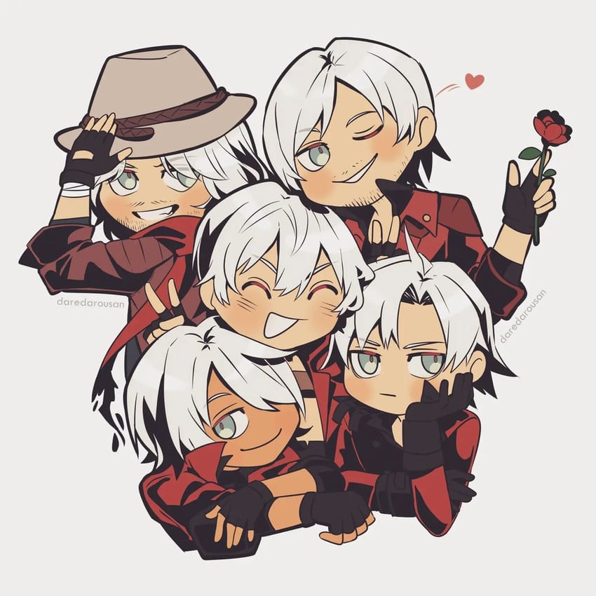 dante (devil may cry and 5 more) drawn by daredarousan