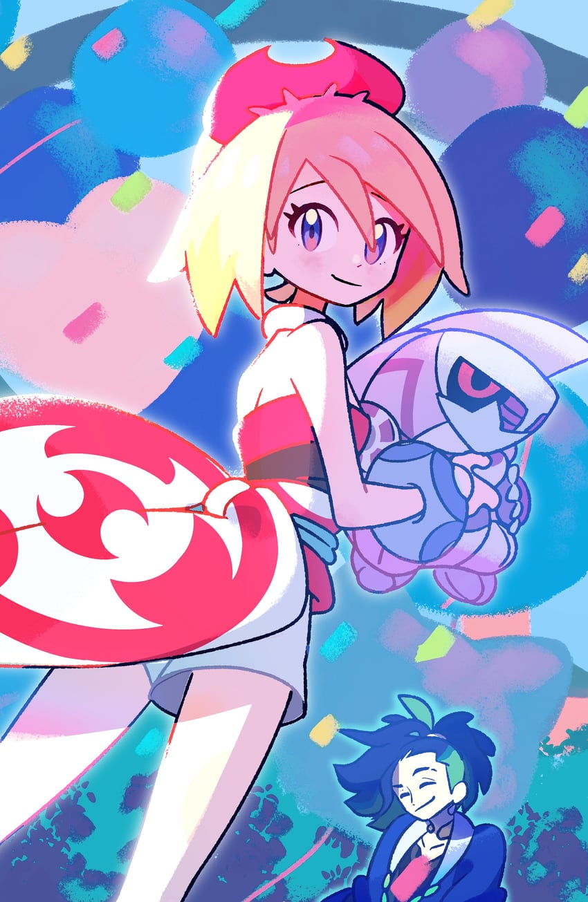 irida, adaman, and palkia (pokemon and 2 more) drawn by fukurinn