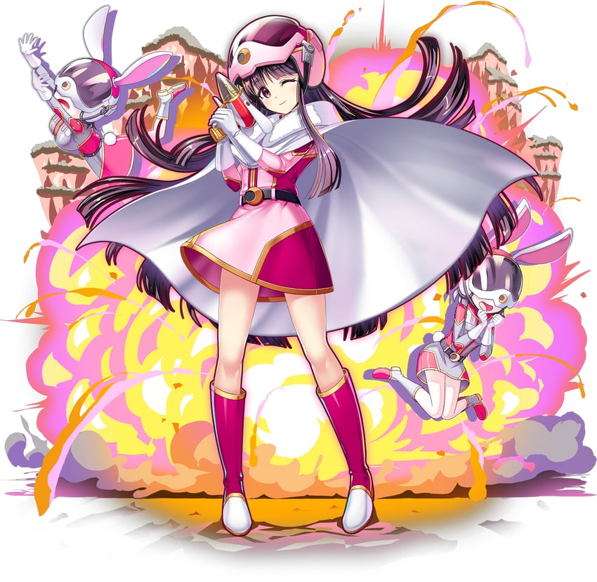 houraisan kaguya and inaba mob (touhou and 1 more) drawn by rotte_(1109)