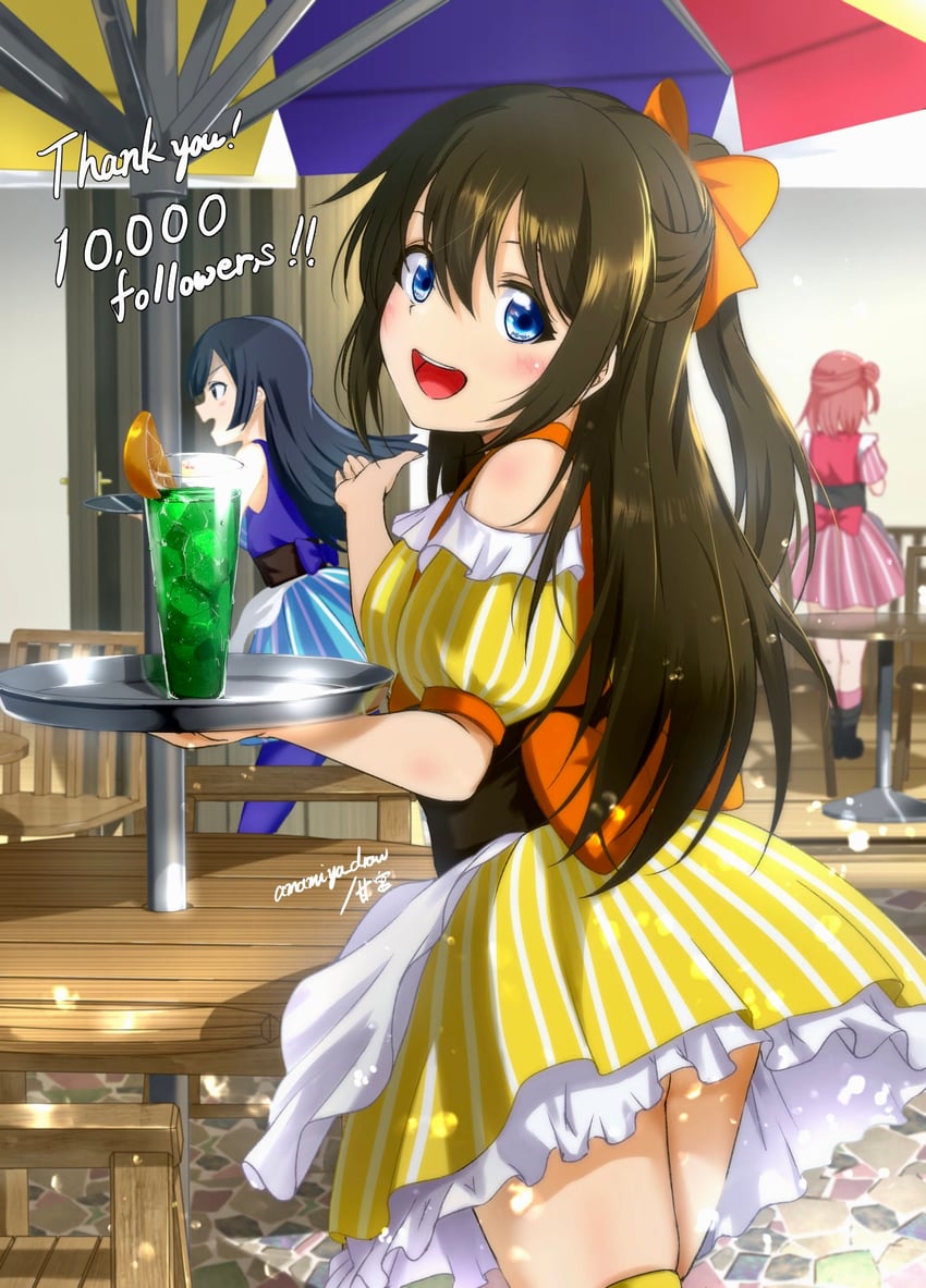 yuki setsuna, uehara ayumu, and osaka shizuku (love live! and 1 more) drawn by amamiya_(re-amamiya)