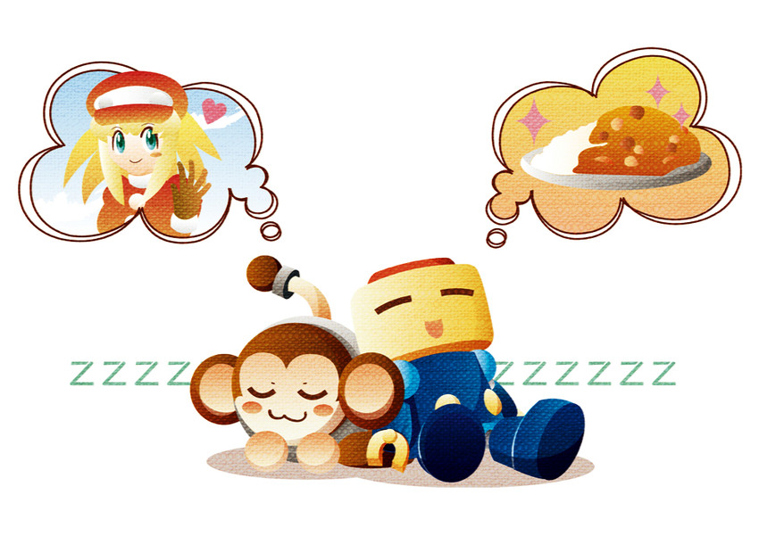 roll caskett, servbot, and data (mega man and 1 more) drawn by takaba_rei