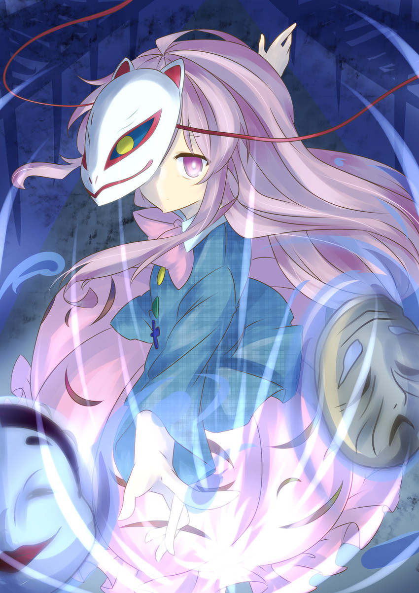 hata no kokoro (touhou) drawn by ksk_(semicha_keisuke)