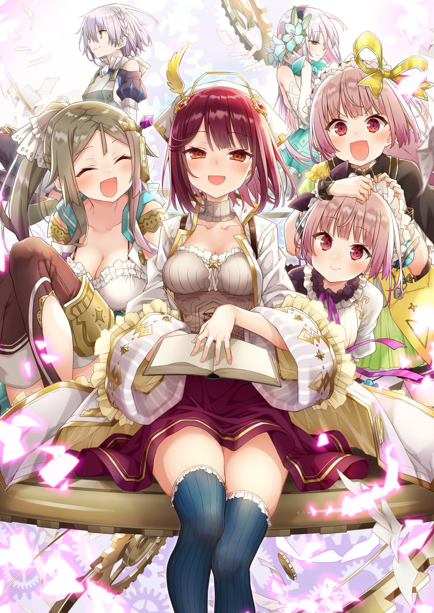 sophie neuenmuller, firis mistlud, plachta, suelle malen, lydie malen, and 1 more (atelier and 1 more) drawn by alt_(ctrldel)