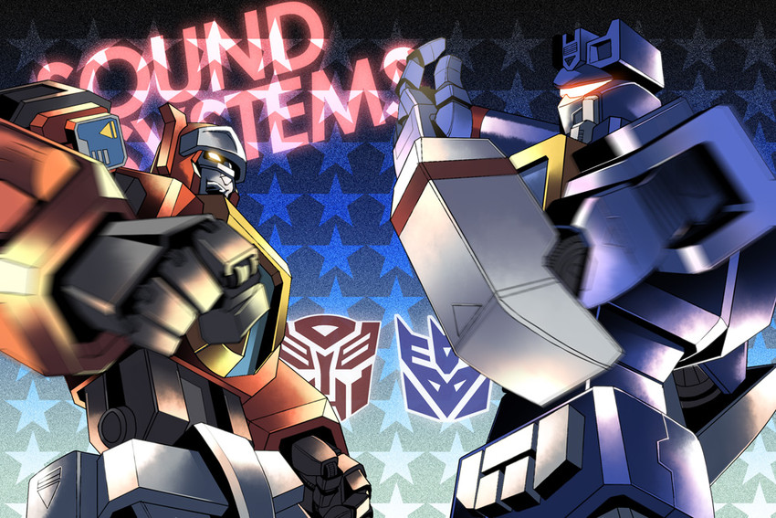 soundwave and blaster (transformers and 1 more) drawn by yfm_(mrk)