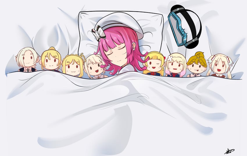 ayase eli, osawa rurino, ohara mari, tennoji rina, miyashita ai, and 4 more (love live! and 5 more) drawn by whin