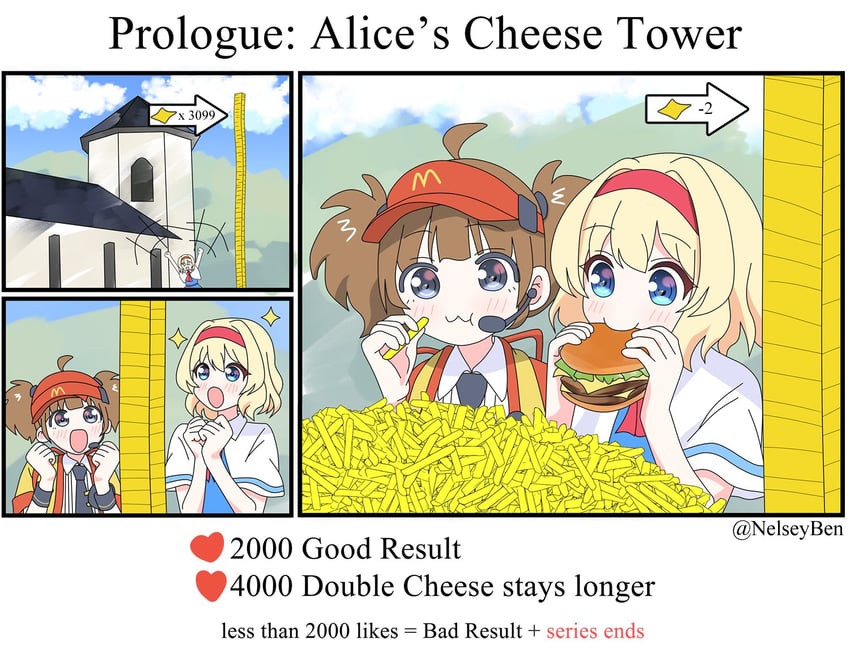 alice margatroid and imadake dabuchi tabemi (touhou and 1 more) drawn by bnelsey