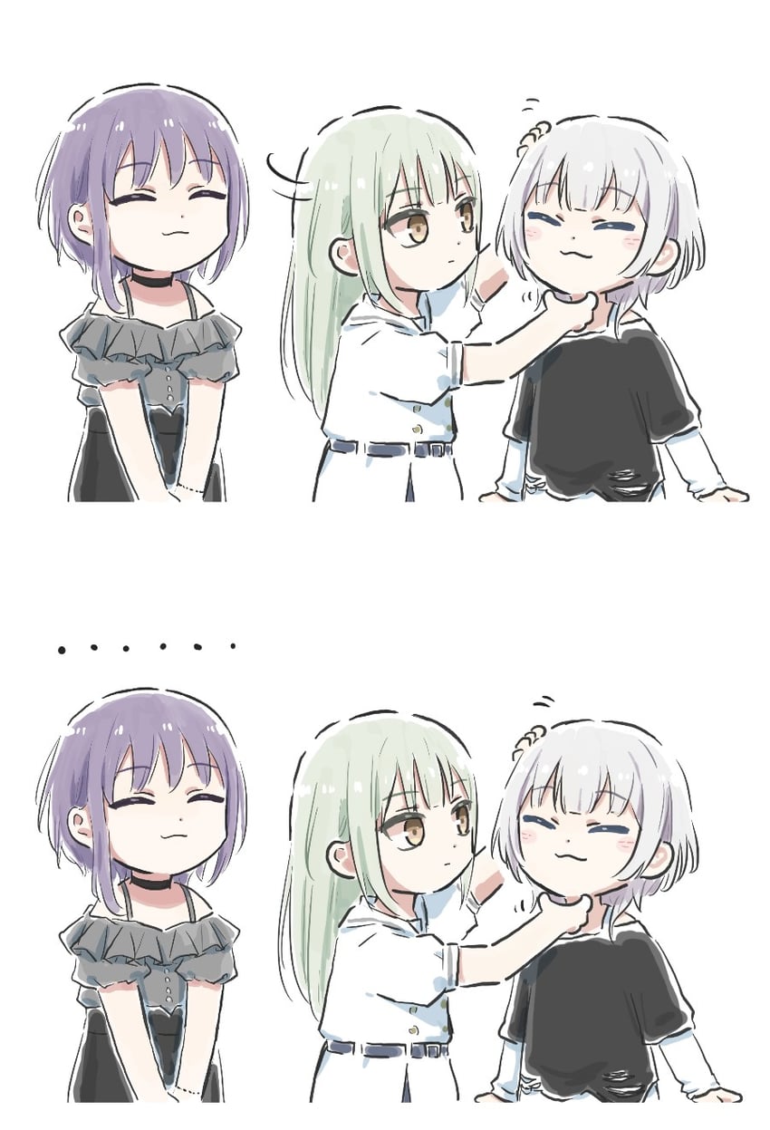 wakaba mutsumi, kaname raana, mortis, and yuutenji nyamu (bang dream! and 1 more) drawn by lyy