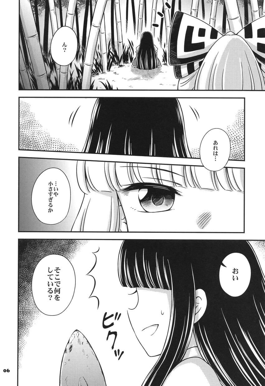 fujiwara no mokou and star sapphire (touhou) drawn by hirasaka_makoto