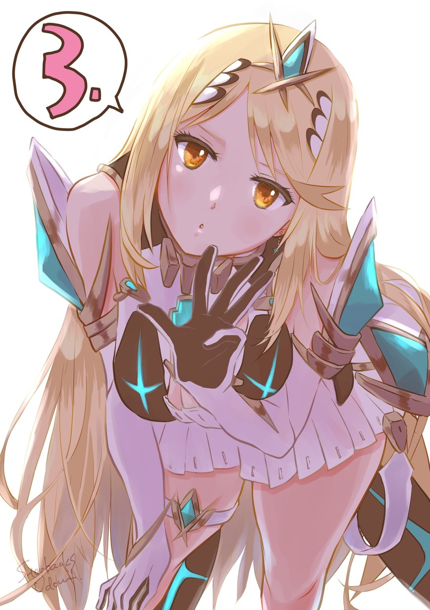 mythra (xenoblade chronicles and 1 more) drawn by starbacks_udon