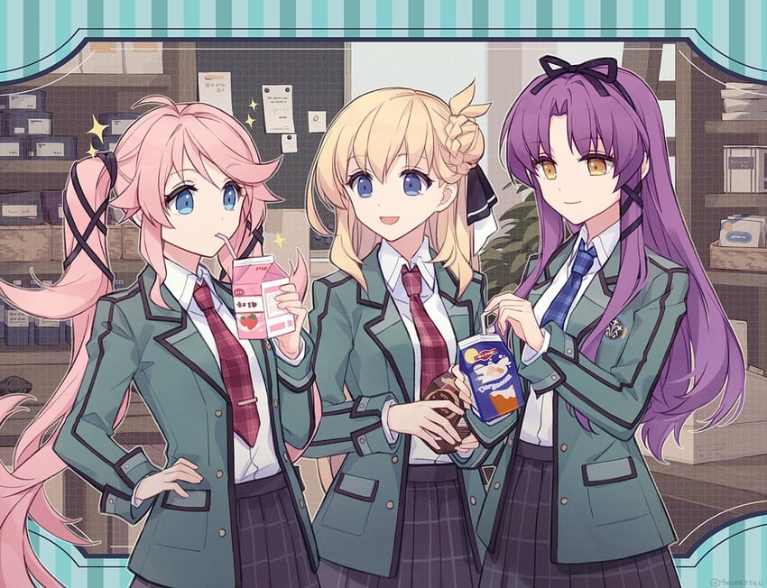renne, agnes claudel, and nadia rayne (eiyuu densetsu and 2 more) drawn by troz88860